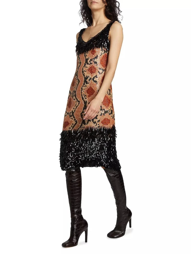 Dries Van Noten Damaras Beaded &amp; Sequin-Fringe Dress 4