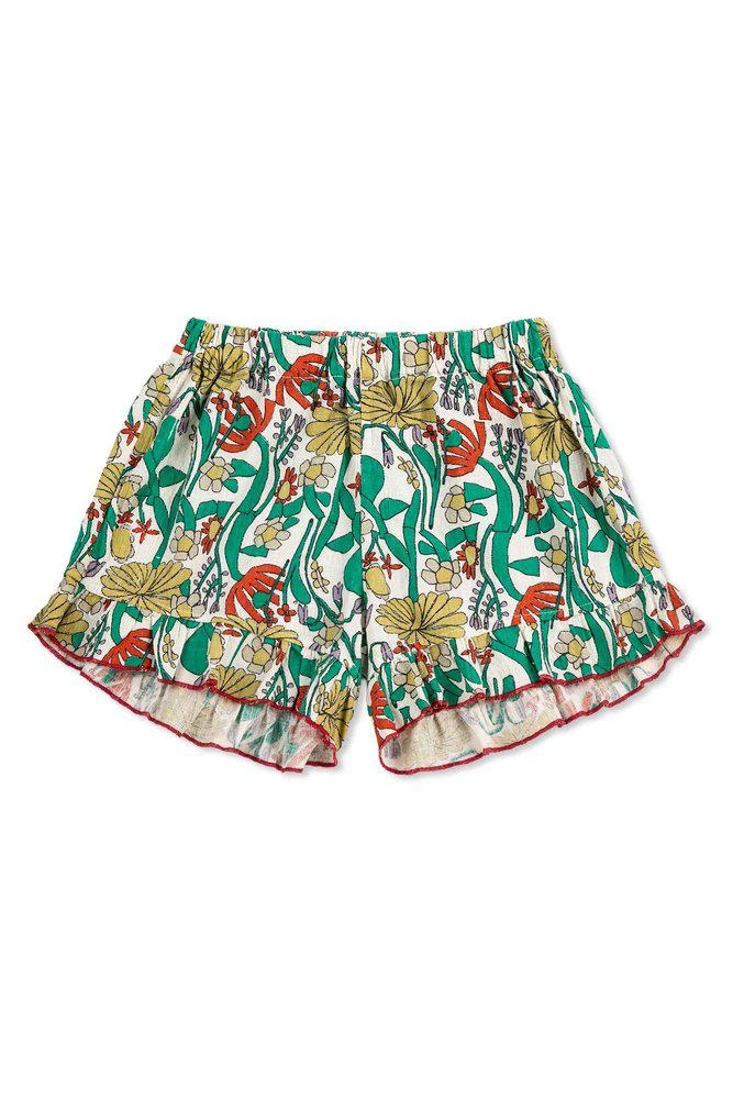 BOBO CHOSES Bobo Choses Ruffled Floral Print Shorts