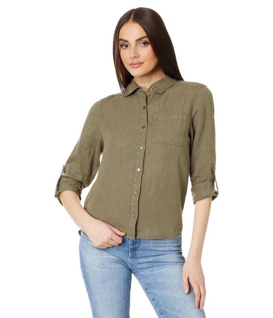 Michael Stars Spencer Pocket Long Sleeve Button Down 1