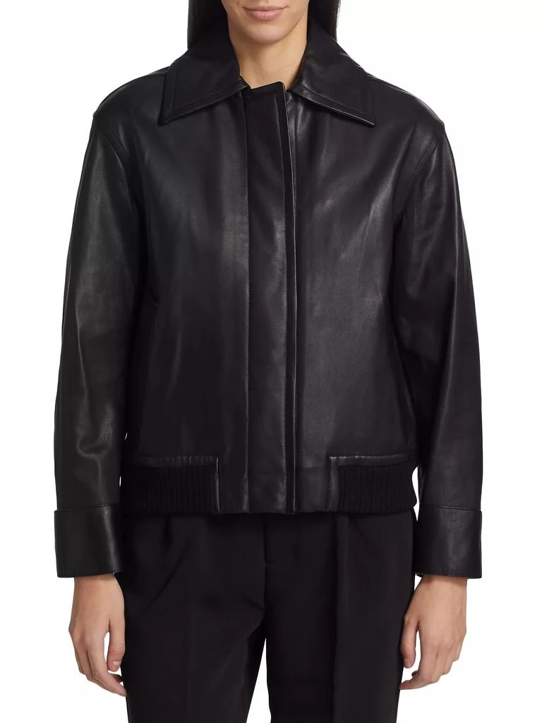 Vince Leather Bomber Jacket 3
