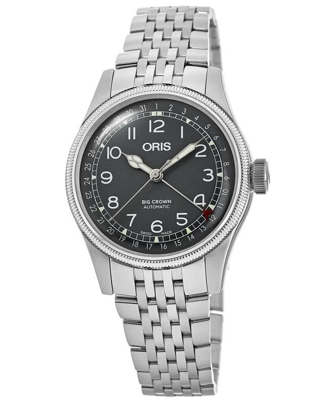Oris Oris Big Crown Pointer Date Automatic Black Dial Steel Unisex Watch 01 754 7749 4064-07 8 17 22 1