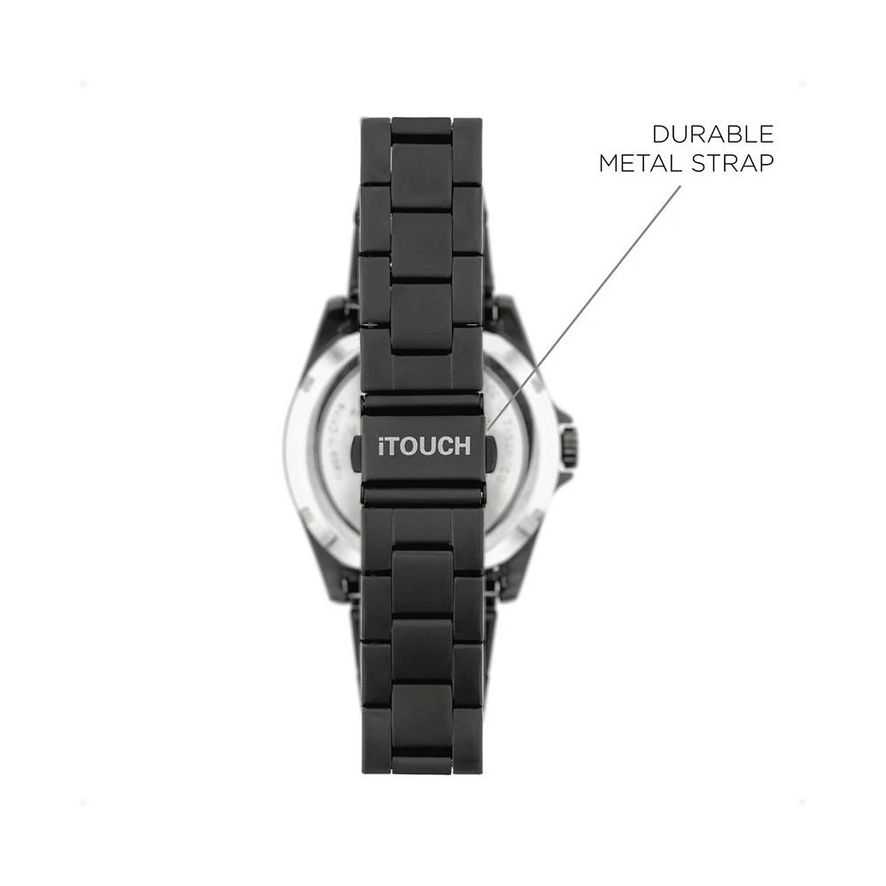 iTouch Connected Men's Hybrid Smartwatch Fitness Tracker: Gray Case with Gray Acrylic Strap 42mm 3