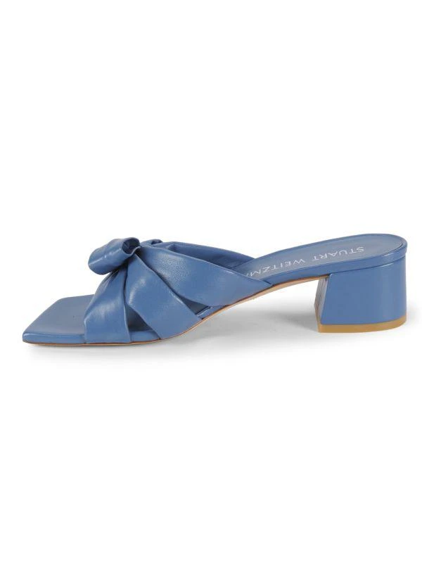 Stuart Weitzman Sofia 45MM Bow Leather Sandals 4