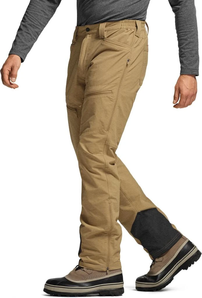 CQR CQR Men’s Softshell Fleece Lined Winter Hiking Pants, Water Resistant Insulated Thermal, Outdoor Tactical Warm Snow Ski Pants 2