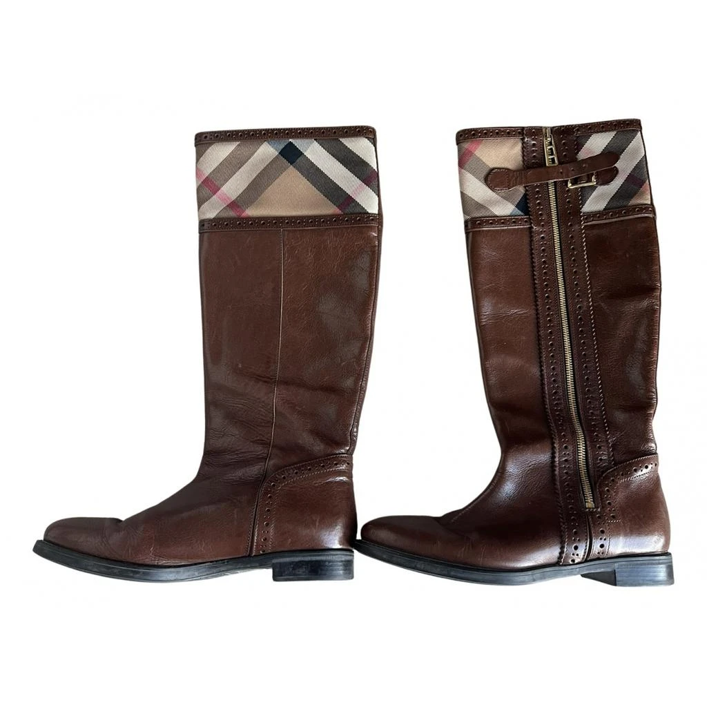 Burberry Burberry Leather riding boots 1
