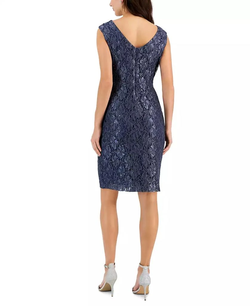 Connected Women's Sequined-Lace Sheath Dress 2