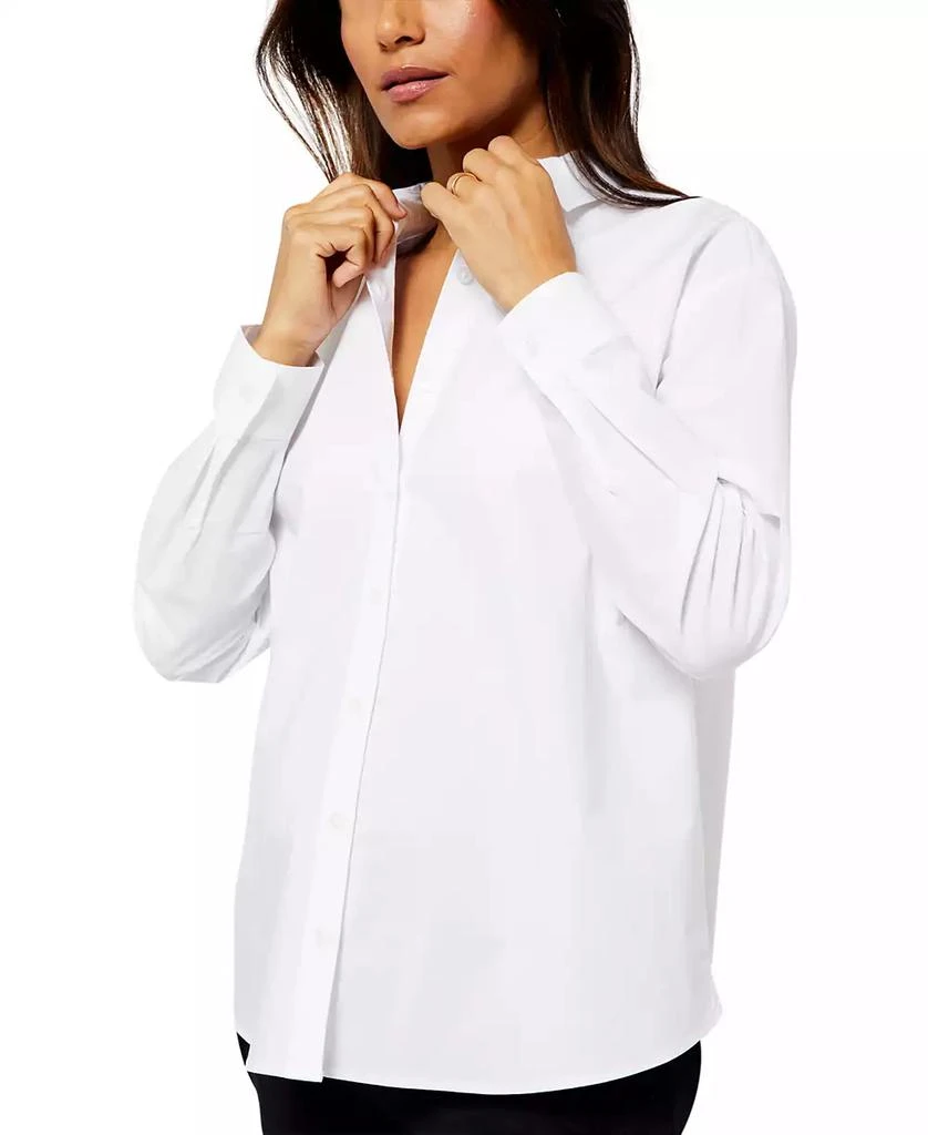 A Pea in the Pod Classic Button Down Maternity Boyfriend Shirt 6