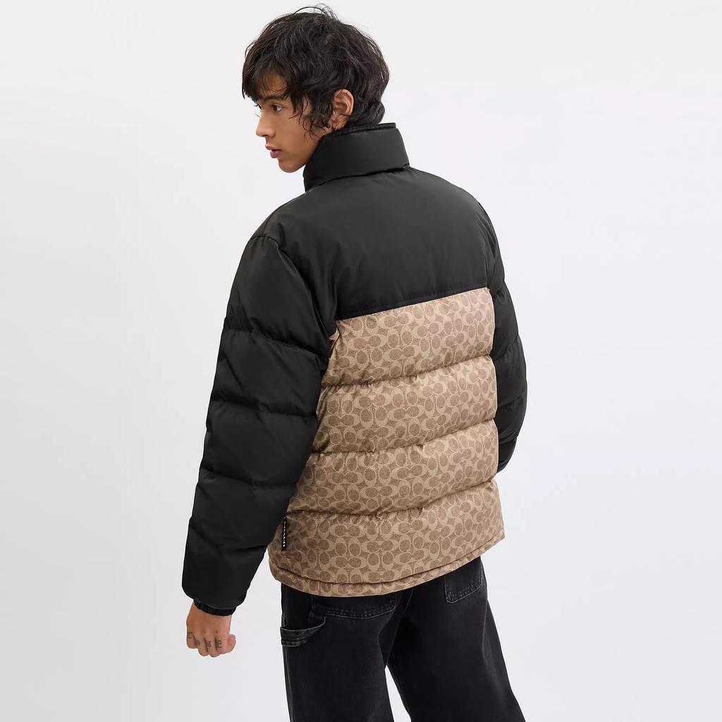 Coach Signature Down Jacket In Recycled Polyester