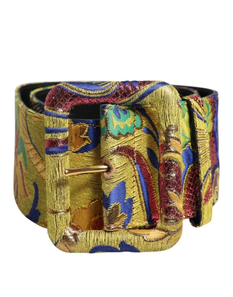 Dolce
Gabbana Floral Jacquard Wide Waist Women
s Belt (Pre-Owned)