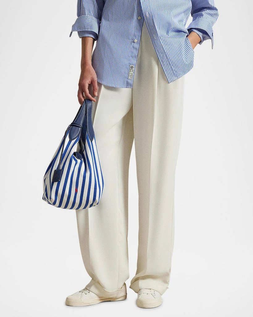 Ralph Lauren Polo Play Striped Canvas Tote Bag 2
