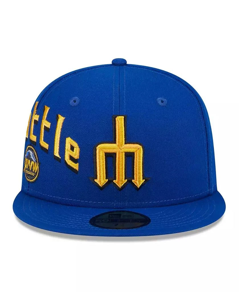New Era Men's Royal Seattle Mariners City Connect Icon 59FIFTY Fitted Hat 2