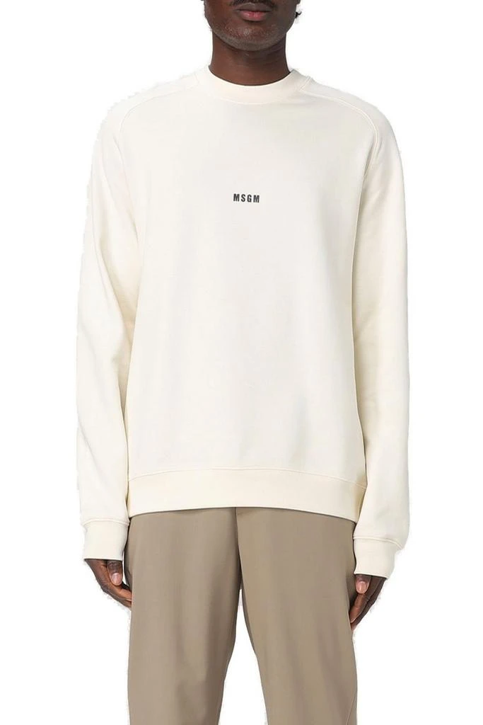 MSGM MSGM Logo Detailed Crewneck Sweatshirt 1