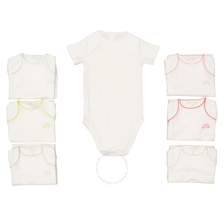 Marie Chantal Infant Set Of 7 Picot Onesies