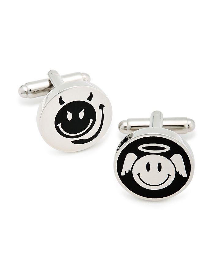 LINK UP Angel & Devil Smiley Face Cufflinks