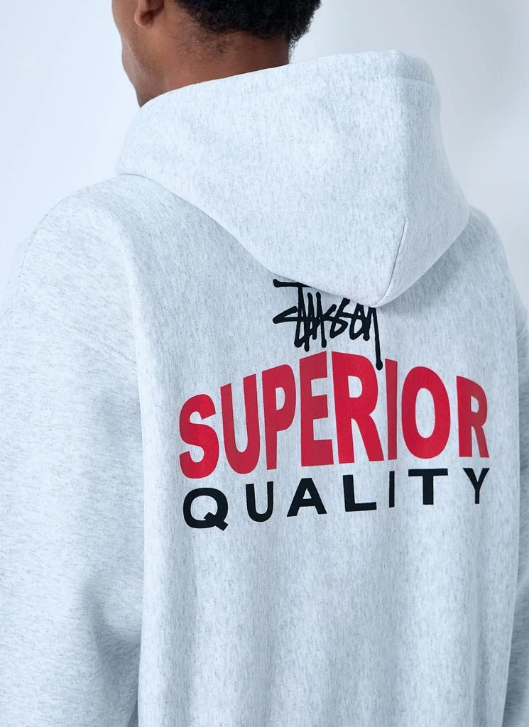 STUSSY Logo Motif Zip-Up Sweatshirt 6