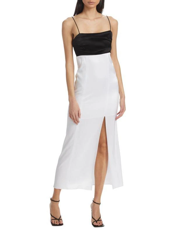 chinese dress ladies Alice + Olivia // Cream Silk Embroidered Maxi Dress – VSP Consignment main image 0