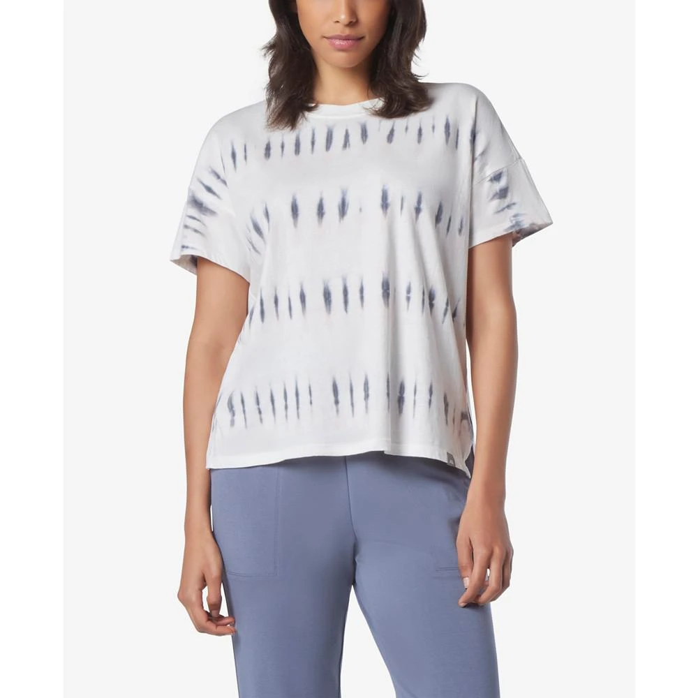 Marc New York by Andrew Marc Women's Short Sleeve Tie Dye Boxy T-shirt 1