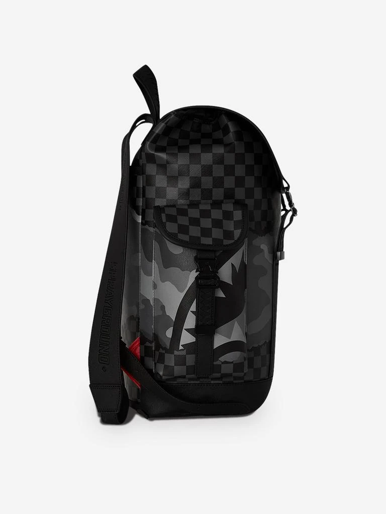 SprayGround Sprayground Kids Split Up Camo Tear Monte Carlo Backpack in Black (46cm) 4