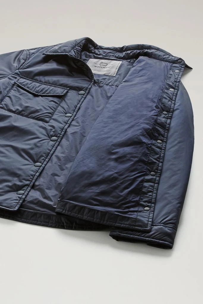 Woolrich Padded Overshirt in Recycled Pertex Quantum - Women - Blue 5