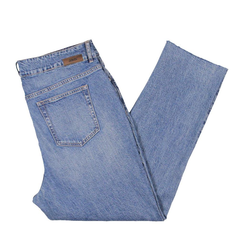 Jag Jeans Stella Womens High Rise Medium Wash Straight Leg Jeans