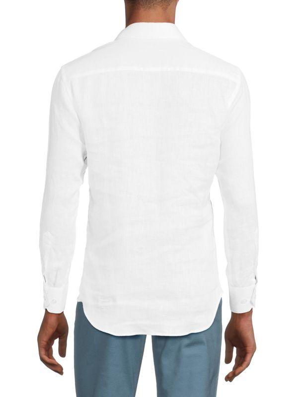 Bertigo Contrast Cuff Linen Sportshirt