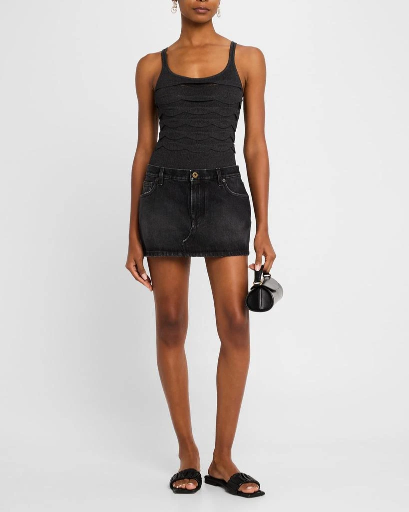 Nanushka Polina Scallop Knit Bodysuit 2