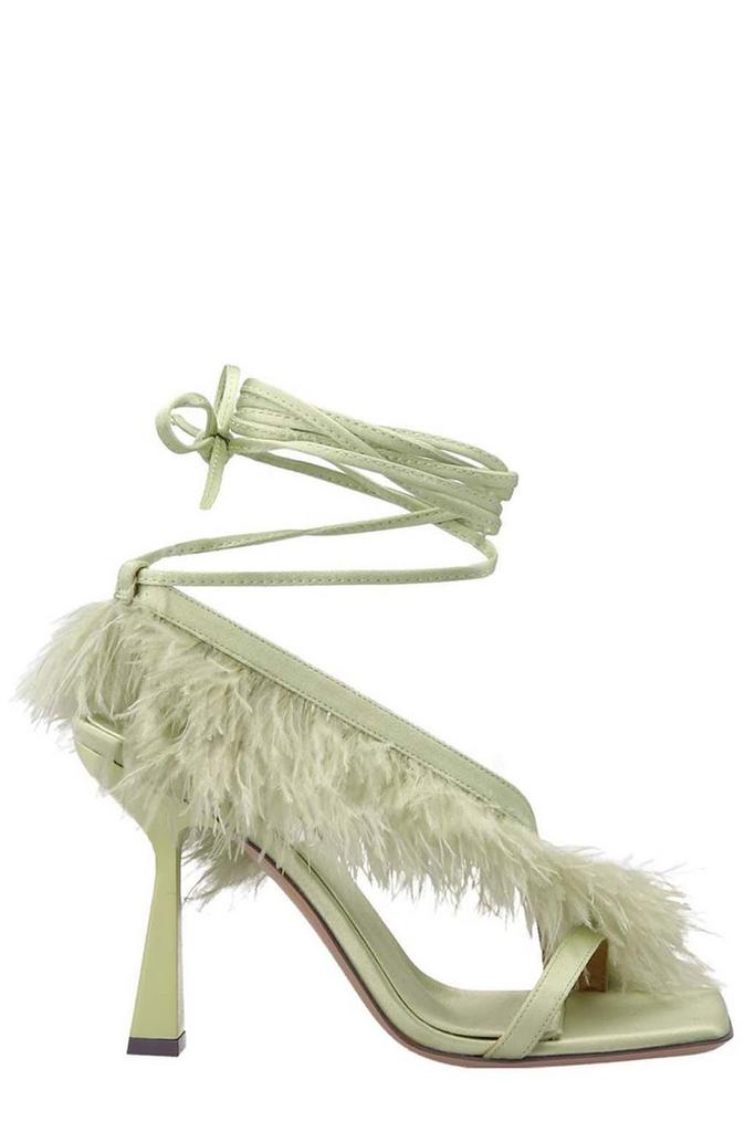 Sebastian Sebastian Feather Tie Sandals