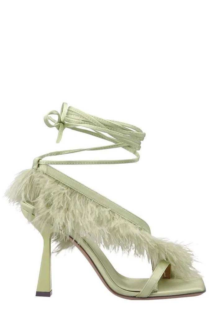 Sebastian Sebastian Feather Tie Sandals 1