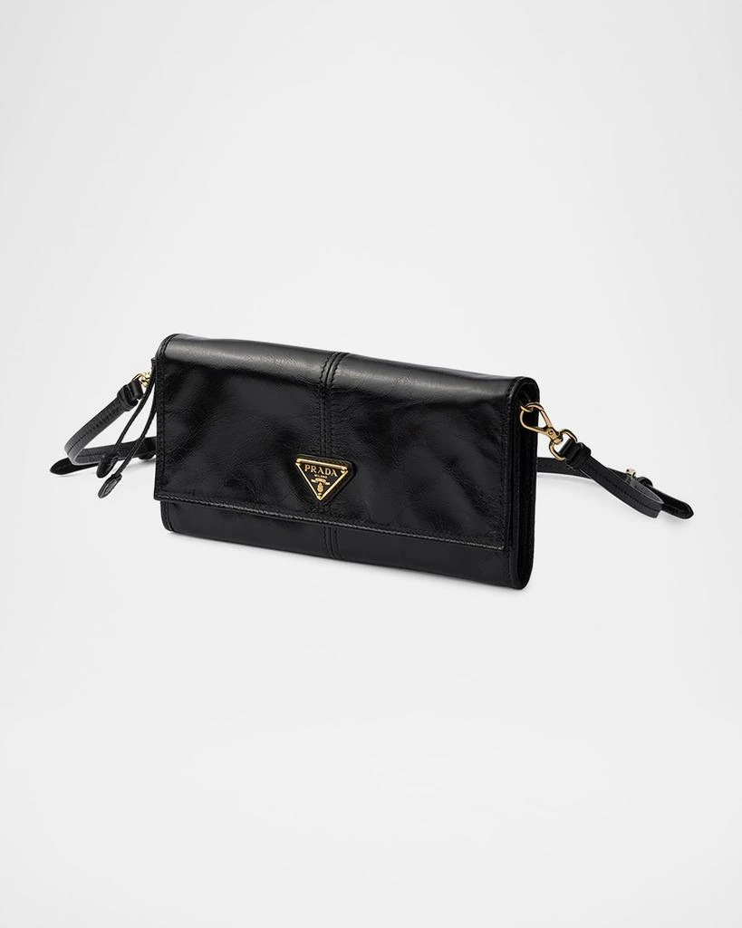 Prada Leather Wallet with Shoulder Strap 3