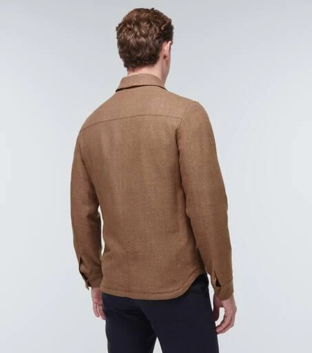 Thom Sweeney Linen, wool, and silk overshirt 4