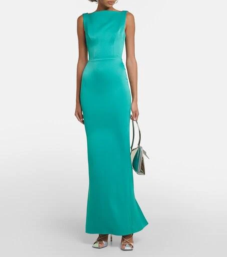 green emerald velvet dress Olivia – Alex Perry main image 0