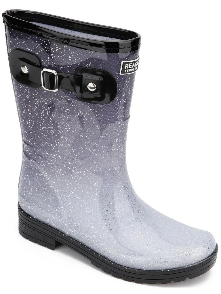 Kenneth Cole Rain Buckle Ombre Womens Faux Leather Two Tone Rain Boots 1