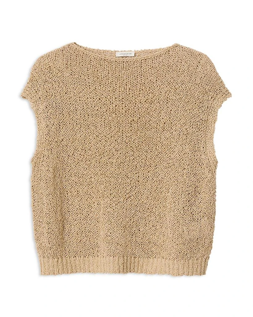 Lafayette 148 New York Open Stitch Boat Neck Sweater 1