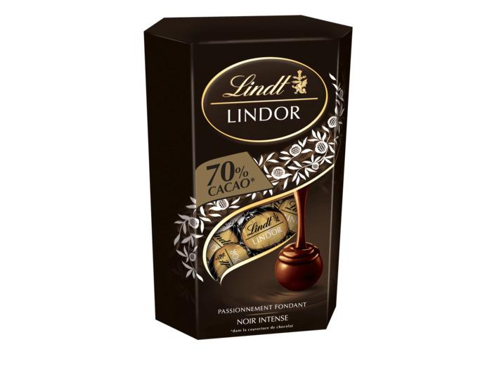 LINDT Cornet Lindor Noir 70% 200G
