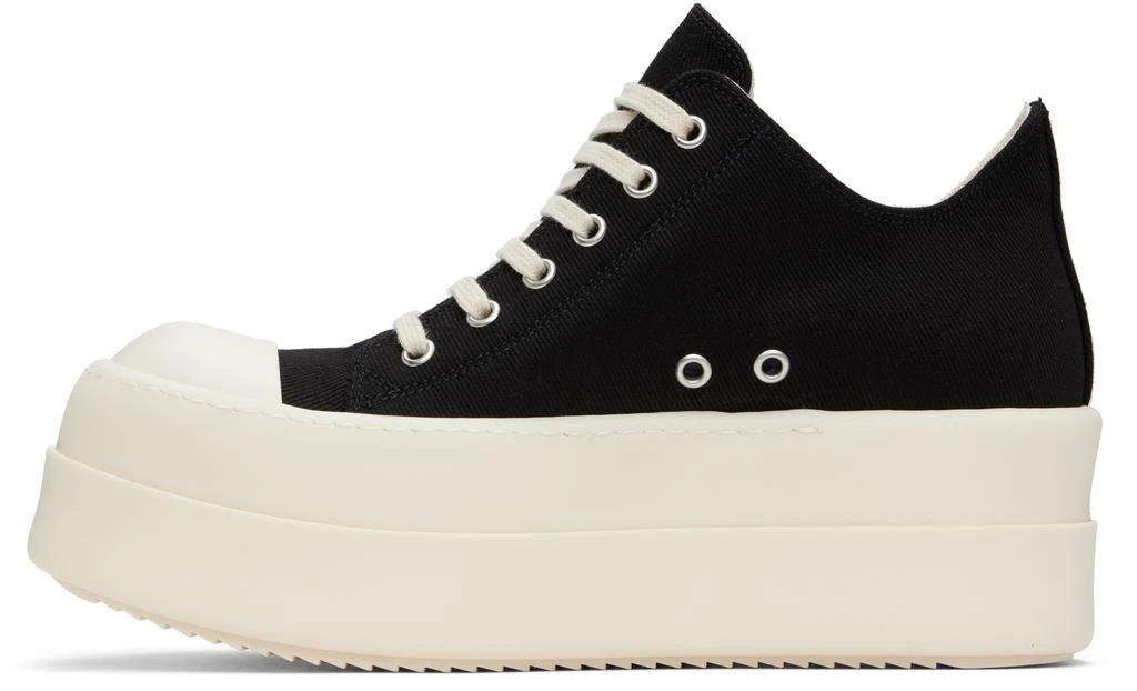 Rick Owens Black Hollywood Double Bumper Low Sneaks Sneakers 3