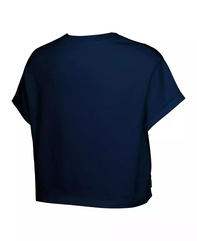 Outerstuff Big Girls Navy Indiana Fever City Pennant Cropped T-Shirt 3