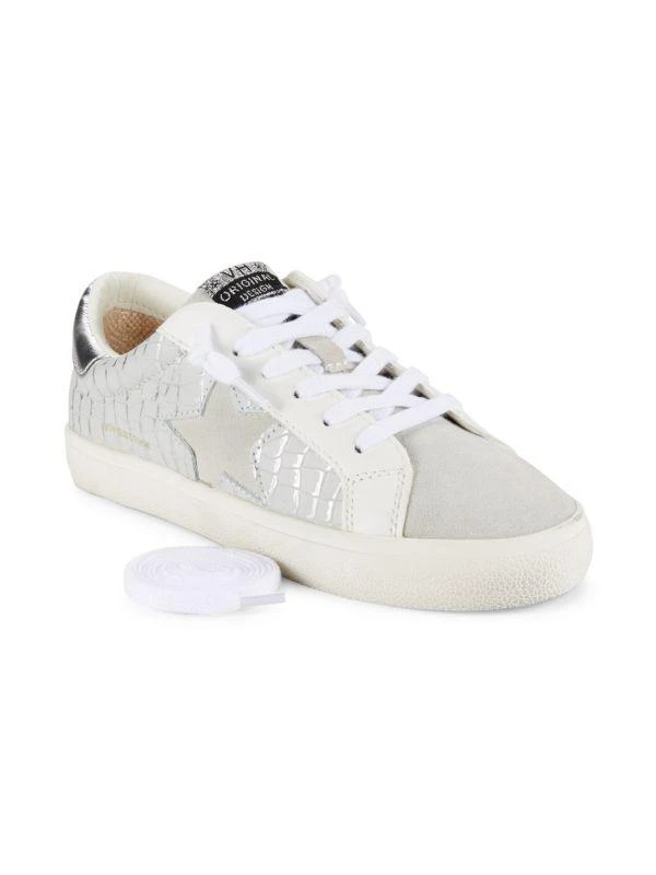 Vintage Havana Croco-Embossed Superstar Leather Sneakers 6