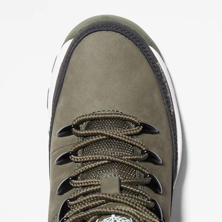 Timberland Brooklyn High Top Trainer for Youth in Dark Green