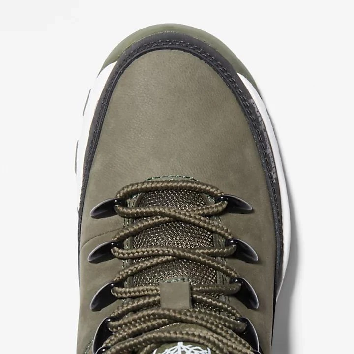 Timberland Brooklyn High Top Trainer for Youth in Dark Green 2