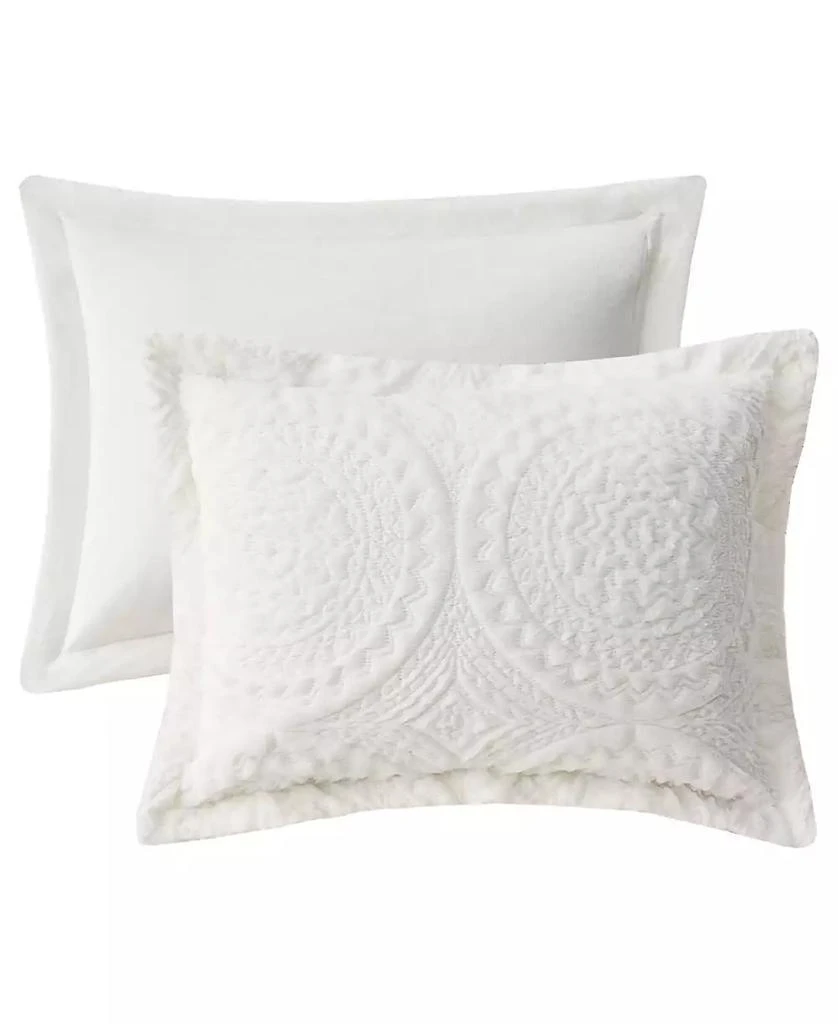 Macy's Arya Embroidered Medallion Faux Fur 3-Pc. Comforter Set 8