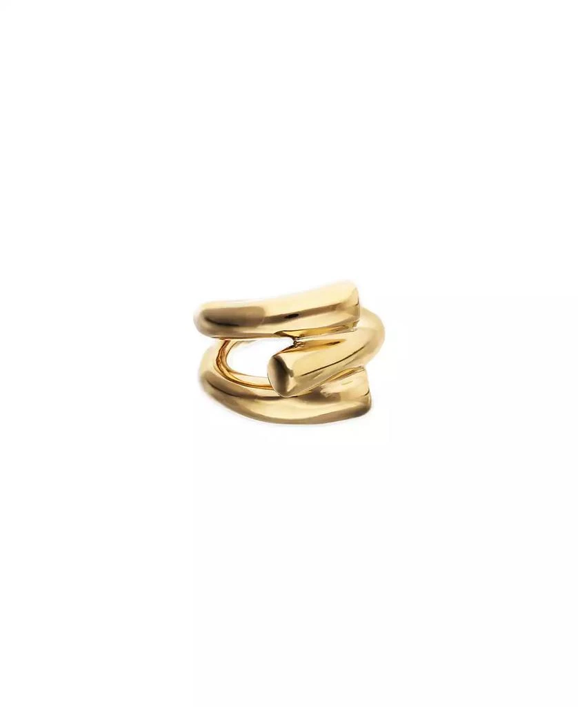 UNOde50 18K Gold Alloy Ring in the Shape of a Tube 2
