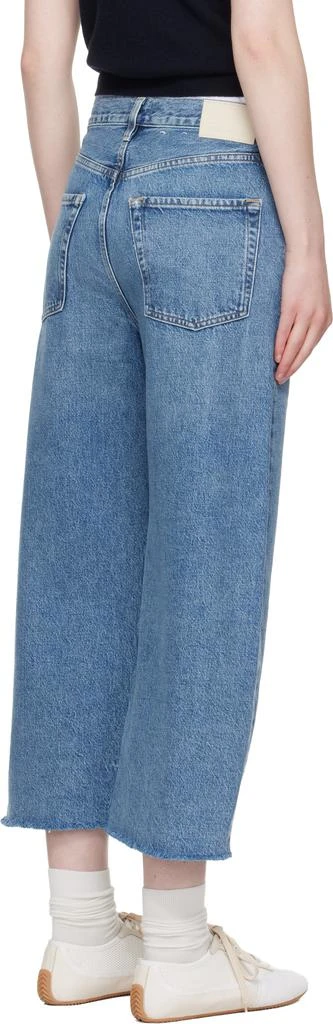 Citizens of Humanity Blue Ayla Raw Hem Crop Jeans 3