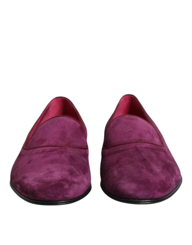 Dolce & Gabbana Velvet Slip On Loafers Formal Men's Shoes 2