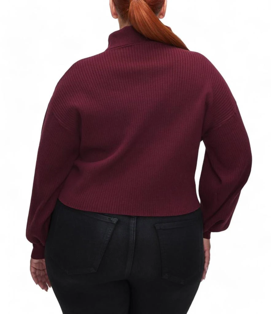 Good American Good American - RIBBED MOCK NECK SWEATER 3