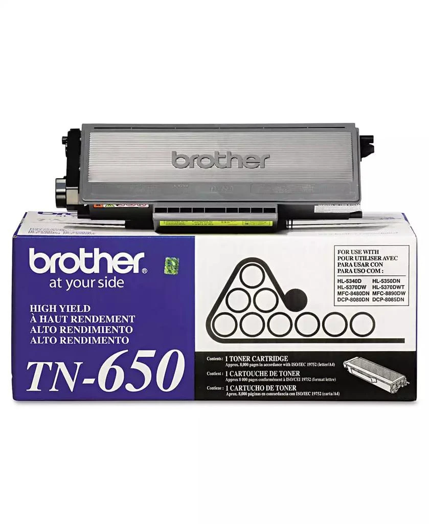 Brother TN650 8,000 Page-Yield High-Yield Toner