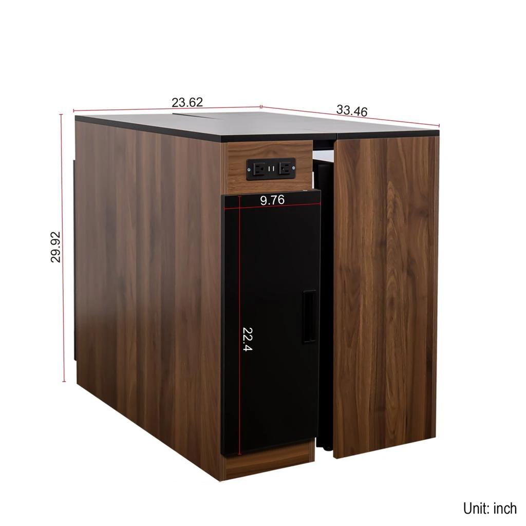 Streamdale Furniture Streamdale Extendable Dining Table with Outlet 
Storage 3