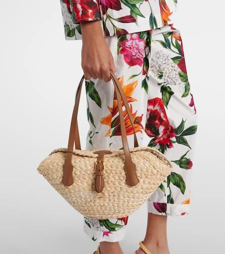 Dolce 
Gabbana Capri Small raffia basket bag 2