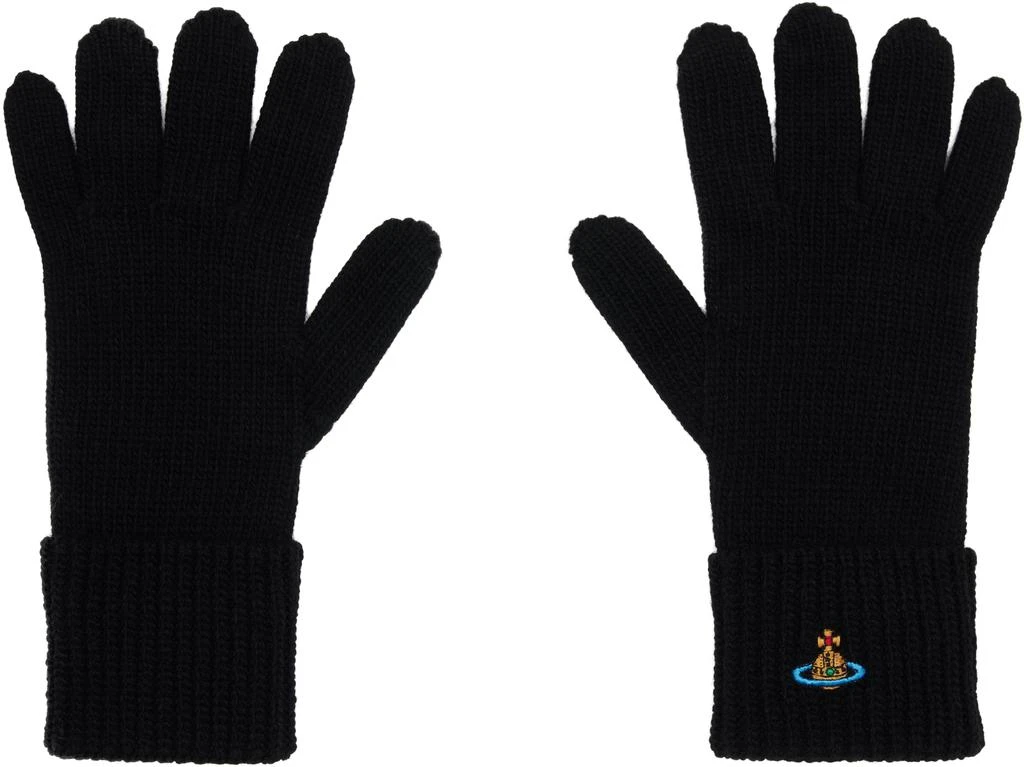 Vivienne Westwood Black Sporty Gloves 1