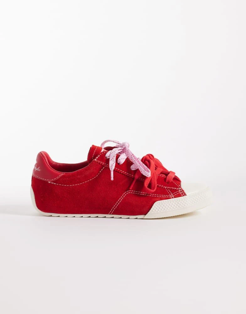 Converse Converse Chuck Taylor Lo trainers with double lace in red