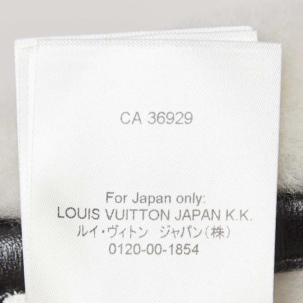 Louis Vuitton Louis Vuitton Black Shearling and Napa Leather Duffle Pea Coat M 6